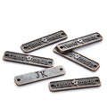 6 Color Letter Hand Made Charms for Necklace Bracelet Pendant DIY Jewelry Making 25*6mm S252