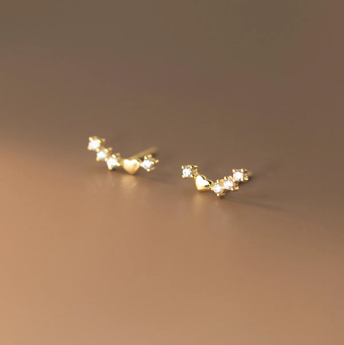 Dropshipping S925 Silver Earrings Women Sterling Silver Minimalist Small Zircon Star Stud Earrings Jewelry Women