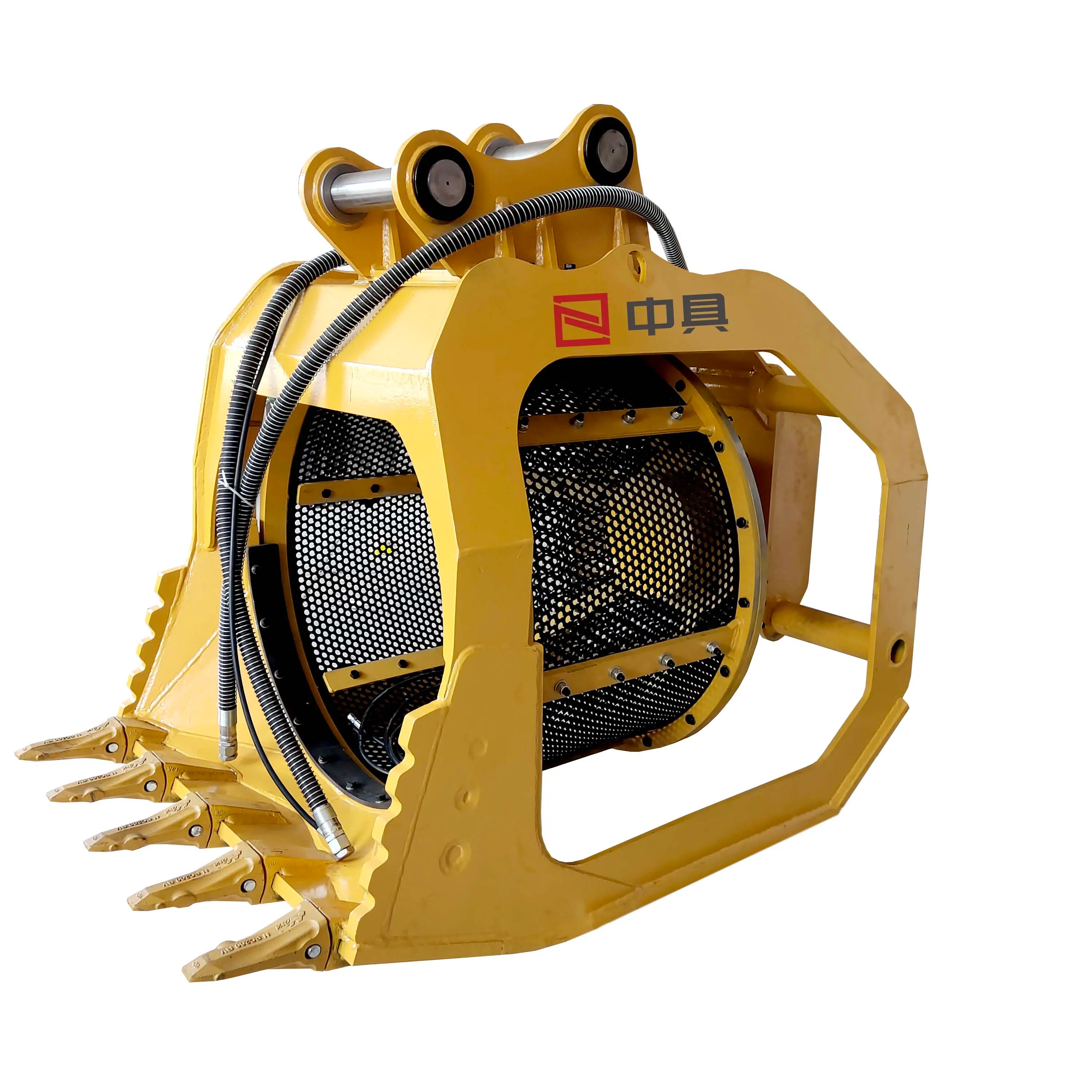 Screen Bucket Excavator Bucket Factory New Design Best Quality Excavator Hydraulic Rotary Screen Bucket
