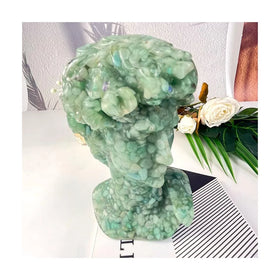 Wholesale Natural Crystal Craft Healing Stones Resin Sculpture Carving Craft for Home Decoration