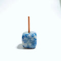 HZ Home Teahouse Office Decoration Blue Spot Stone Gem Incense Holder Sticks Gem Incense Stand Home Decorations