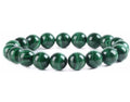 High Grade Genuine Malachite  Stone Beaded Bracelet Jewelry Wholesale Natural Healing Energy Stretch Bead Bracelet 8mm