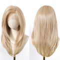 In Stock 13*6 Lace Wig Future Fiber Pure Golden Blonde 613 High Quality Natural Smooth Straight Tube Durable Soft 200%