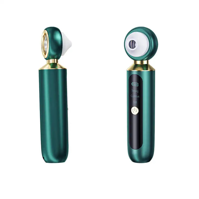 Hd Magnifying Glass Blackhead Remover Strong Suction Visual Vacuum Blackhead Facial Acne Extractor