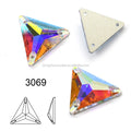 Dongzhou Triangle Sew-on Crystal Flatback Rhinestones Wholesale Lead-free Crystal Beads for Garment Shoes Sewing Accessories