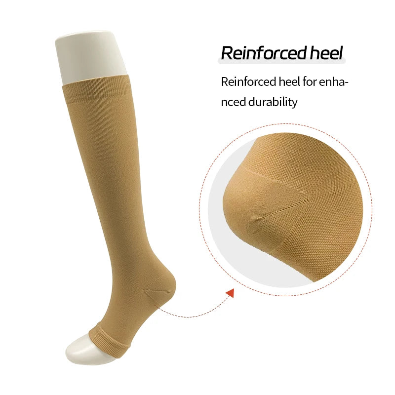 Compression Socks With Zipper Compression Stockings for Men and Women Sports Calf Knee Support Varicose
