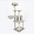 Baboney Eco-Friendly Integrated Large Cat Shelf Sisal Cat Tree 44x44x114cm That Does Not Occupy Any Space for Cat Supplies