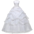 White Ground Bide Fashion Lace up Chest Wedding Dress 2023 New Casual Fairy Wedding Dress Elegant Wedding Dress