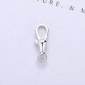 925 Sterling Silver Oval Swivel Lock Keychain Lobster Clasp Bracelet Clip Necklace Jewelry Findings
