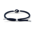 Inspire Jewelry Customizable Stainless Steel up Cycled Rope Bracelet Adjustable Cord Stylish and Trendy Fashion Accessory