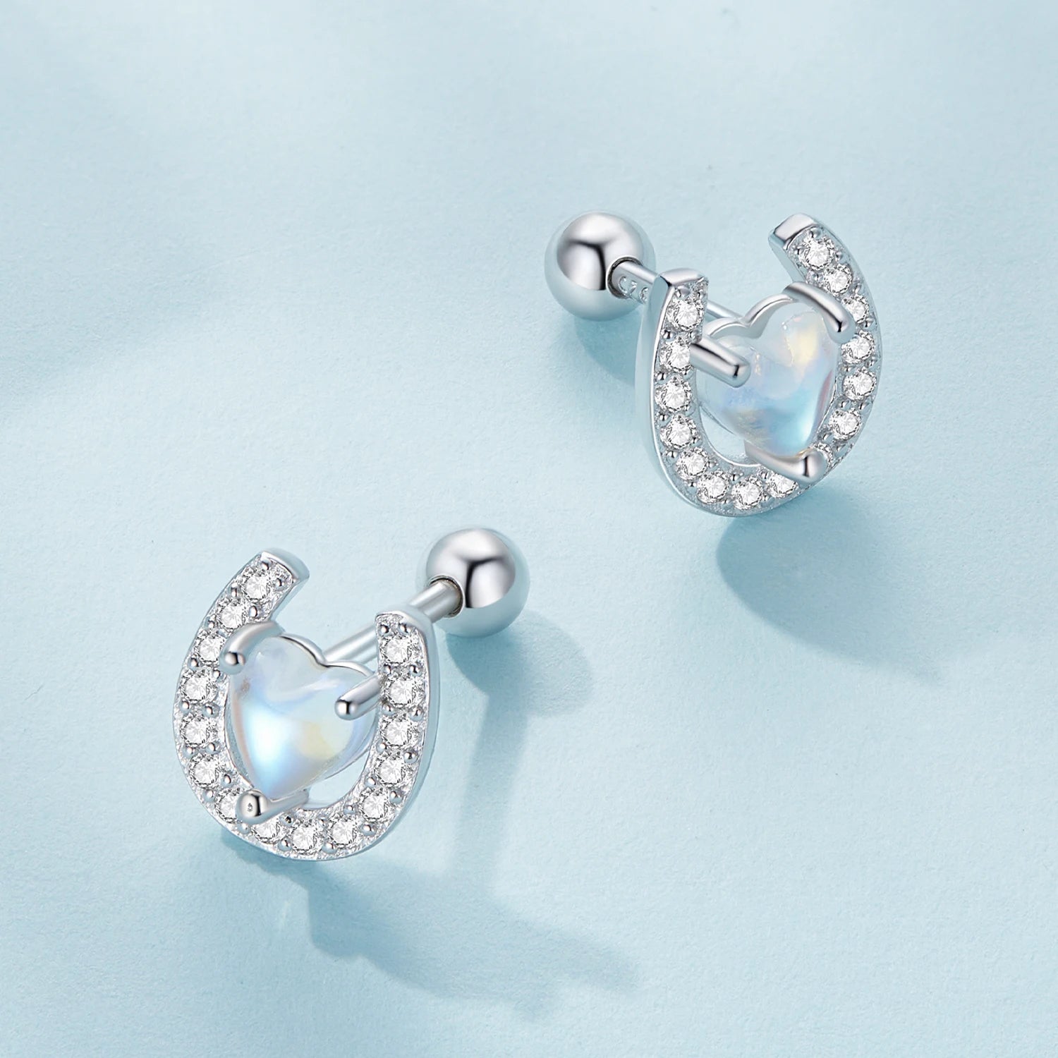 GRA VVS1 0.5ct 0.6ct 0.8ct 1.0ct 925 Sterling Silver Diamond Hoop Earring Zircon Wedding Stud Earrings Set for Women