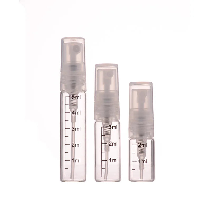 Cosmetic Perfume Refill Glass Bottle 2ml 3ml 5ml 10ml Perfume Tube Spray Bottle With Indication