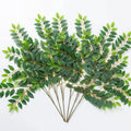 Artificial Variegated Ficus Leaves Artificial Ficus Trees Branches Greenery Indoor Outdoor Plant for Office House Farmhouse Home