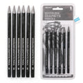 SINOART Woodless Graphite Pencil Set - Monolith - Non-Wood Graphite Sketching - Aircraft Blister Pack - in Stock - 6pcs/set