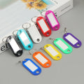 Cheap Plastic Keychain Tags Blank Logo ID Label Name Tags With Ring Numbered Name Baggage Luggage Tags With Label