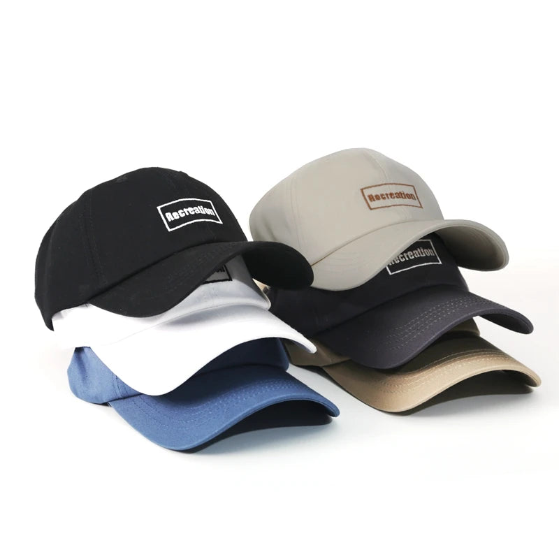 Custom Fashion Men Baseball Dad Cap Hat Unstructured Cotton Baseball Caps With Embroidery Letter Logo