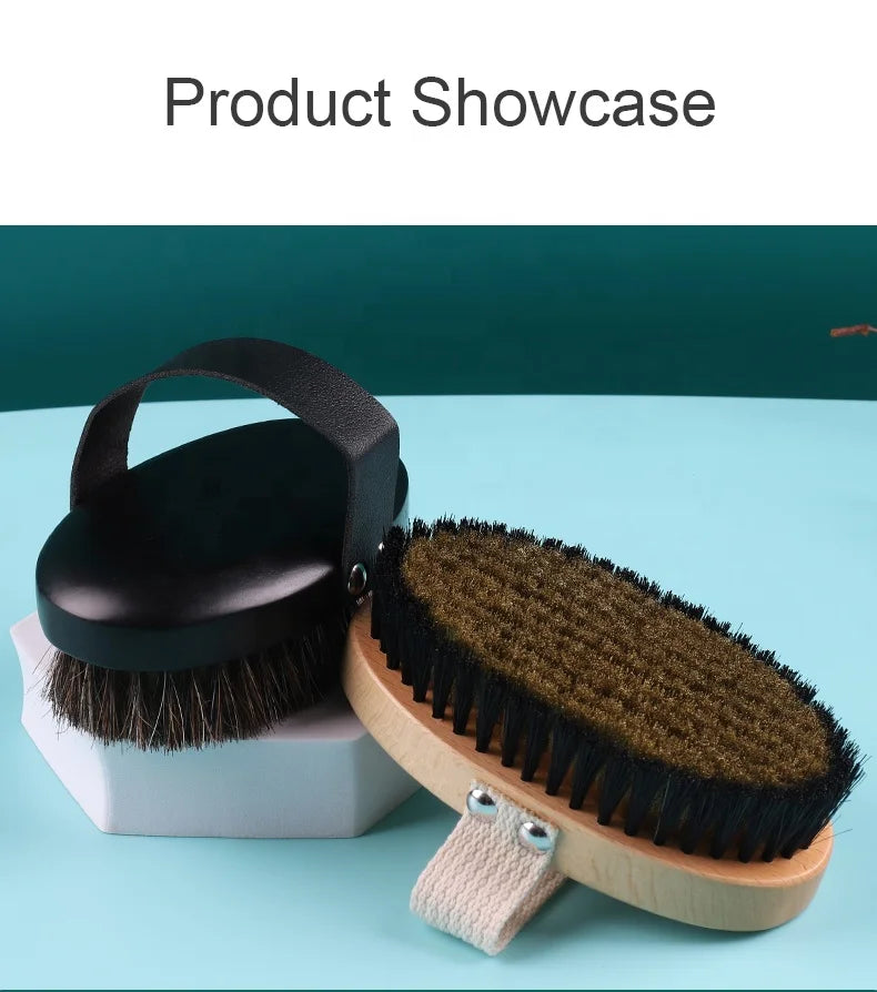 Wholesale Top Quality Brass Copper Bristle Bronzer Dry Brush Body Flat Brush Lymphatic Brush