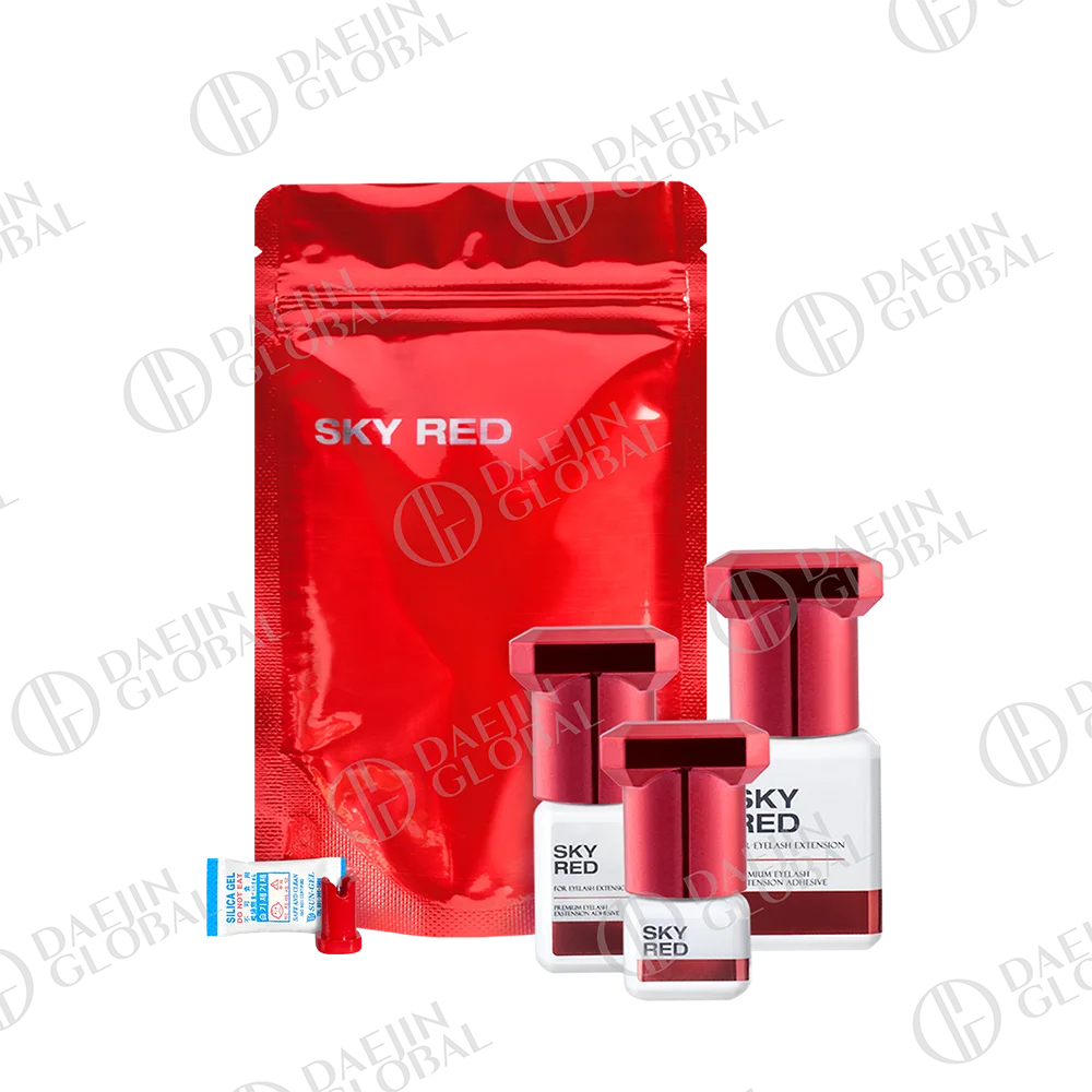 SKY 8 Red Glue Officially Authorized Store 100% Original 5ml 1-2s Dry Sky Lash Adhesive Keep 6-7 Weeks Custom Eyelash Glue