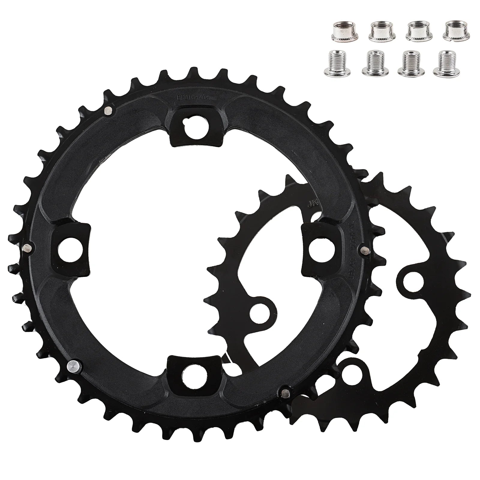 BUCKLOS Bicycle Crankset 26/38t 2X10s Chain Ring Double Speed 104/64bcd MTB Bike Crank 170mm Bicycle Cranks