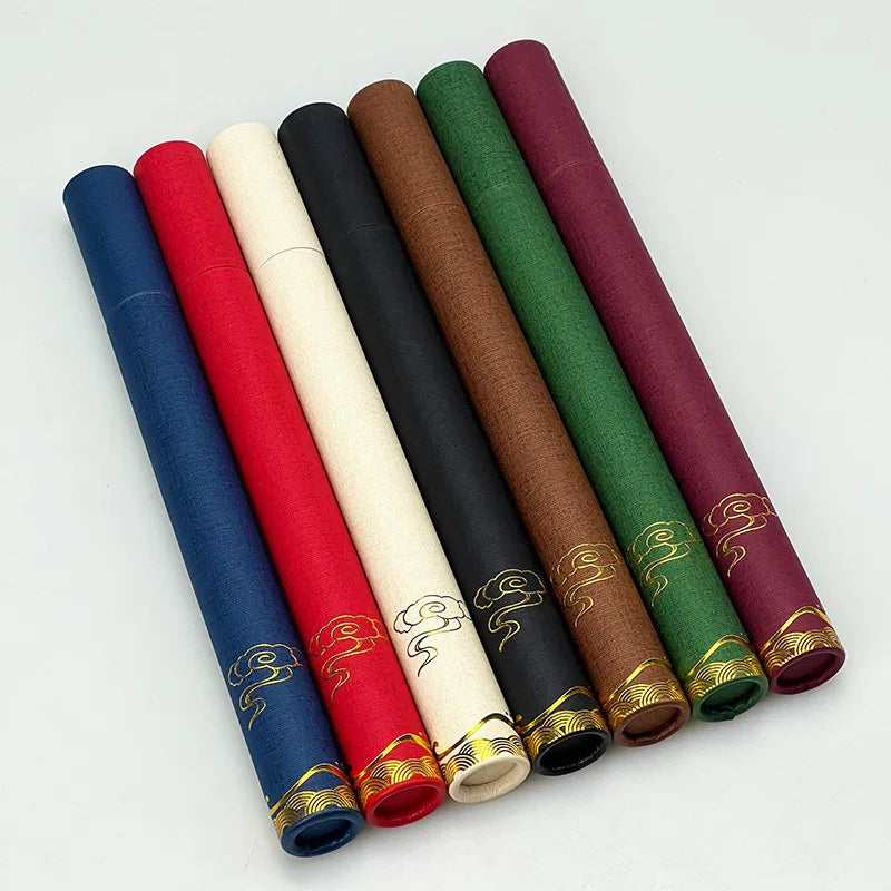 New Arrival Incense Box Cylinder Kraft Paper Empty Incense Stick Box for Aromatherapy Packaging
