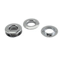 Custom Heavy Duty Metal 12mm Double Round Oval Zinc Alloy Chrome Rings Top Screw in Grommet Eyelets for Handbag/bag