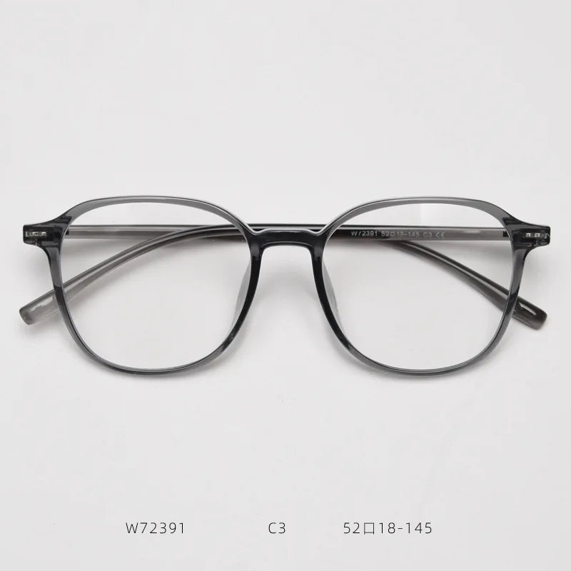 2025  Fashionable Ultra Light Square TR90 Eyewear Flexible Retro Optical Prescription Eyeglasses Frame Men and Women