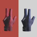 OEM Durable Breathable 3-Finger Billiard Gloves Left or Right Hand Pool Cue Gloves