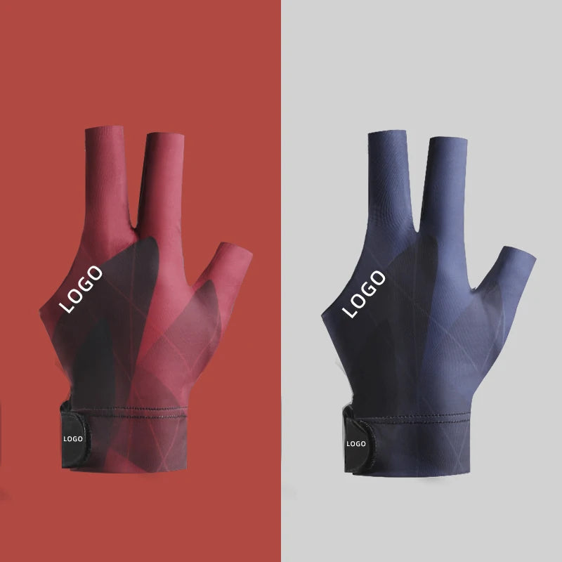 OEM Durable Breathable 3-Finger Billiard Gloves Left or Right Hand Pool Cue Gloves