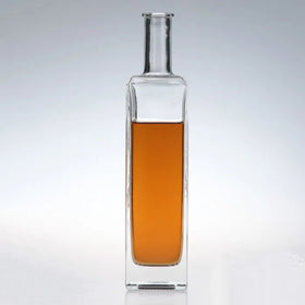JINGNA Custom Roll on 500ml/750ml Clear Glass Vodka Brandy Wine Tequila Bottle for Liquor