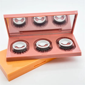 Reusable Self-Adhesive Faux Mink Eyelashes No Residue on the Skin 3D False Eyelashes Glue Free Self Sticking Eyelash