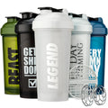 Customize Logo Eco-Friendly Plastic Sport Shaker Cup Direct Drinking Lid for Gym Travel Outdoor Fitness Blender Shaker Bottle