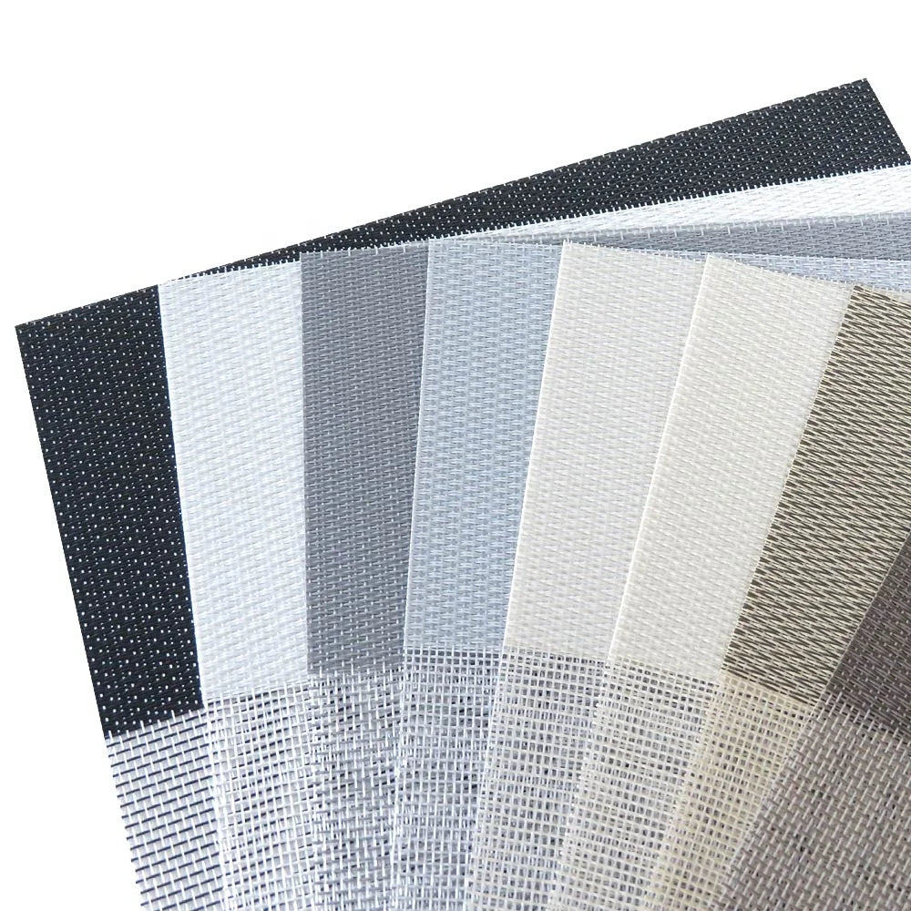 Window Polyester Plain Korea Textile Zebra Upholstery Shade Blind Roller Material Soft Fabric Blackout for Zebra Blinds Supleirs