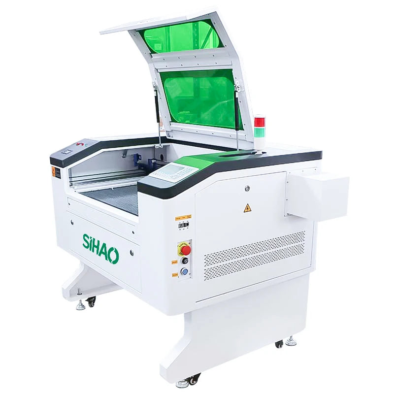 Vevor Sihao New 100W CO2 Glass Laser Engraving Cutter Machine 7050 with Water Chiller for Wood Stone Paper Rubber for Home Use
