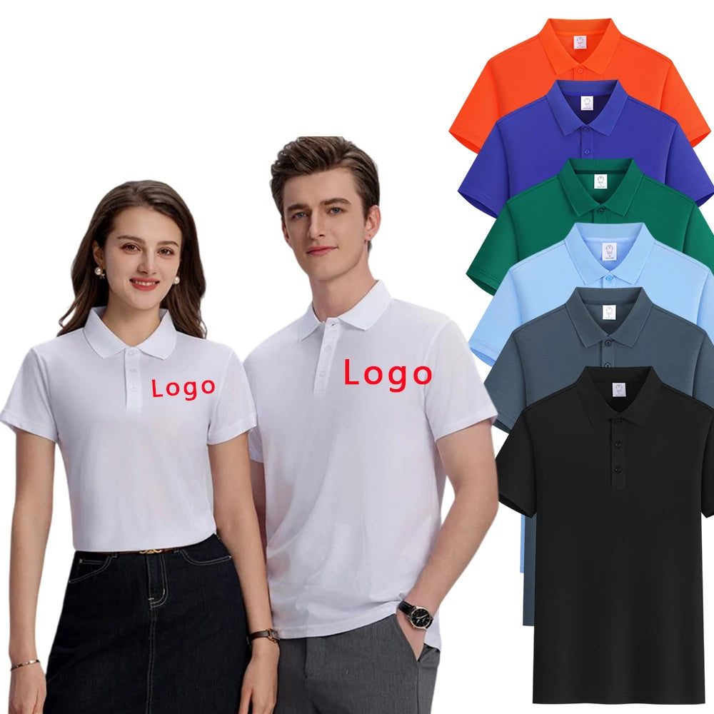 Polo Shirt Customized Polyester Custom Polo Shirts with Embroidery logo Business Advertising Promotional Uniform Shirt Polo