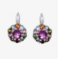 Abiding Jewelry Natural Tourmaline Earrings Sterling 925 Silver Fashion Earring Custom Logo Jewelry for Party