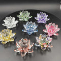 Assorted Colors Glass Crystal Lotus Flower MH-H0140