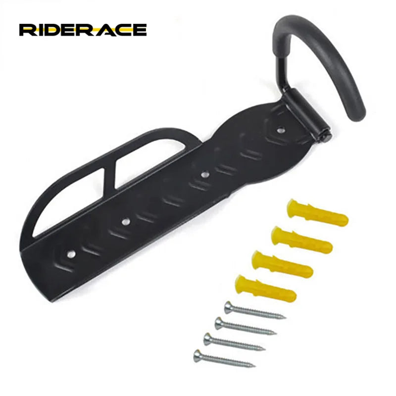 Bike Wall Hanger Steel Display Rack 30kg Storage for Mountain Road Cycling Folding Storage Fitness Bicycle Mount Holder Hook