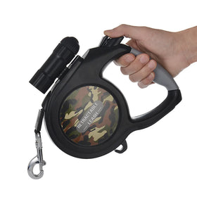 New Style Wholesale 8m Enhanced Version of Pet Automatic Lighting Led Retractable Dog Leash With Led Light