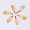 Wholesale Natural Brazil Citrine Pendant Gemstone Raw Crystal Stone Pendant Crystal Jewelry for Gifts