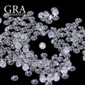 JINAO 340PCS Small Loose Gemstones Stones Moissanite 0.8mm to 2.9mm D Color Loose Diamond Gem for Jewelry Material Hot Selling