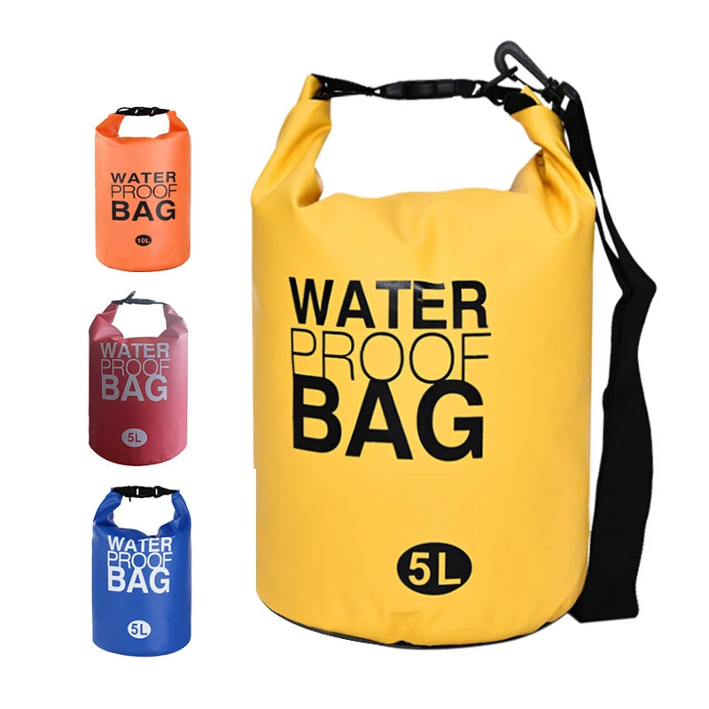 Wholesale Portable Floating Boating Fishing Rafting Dry Bag 5L PVC 500D Waterproof Backpack