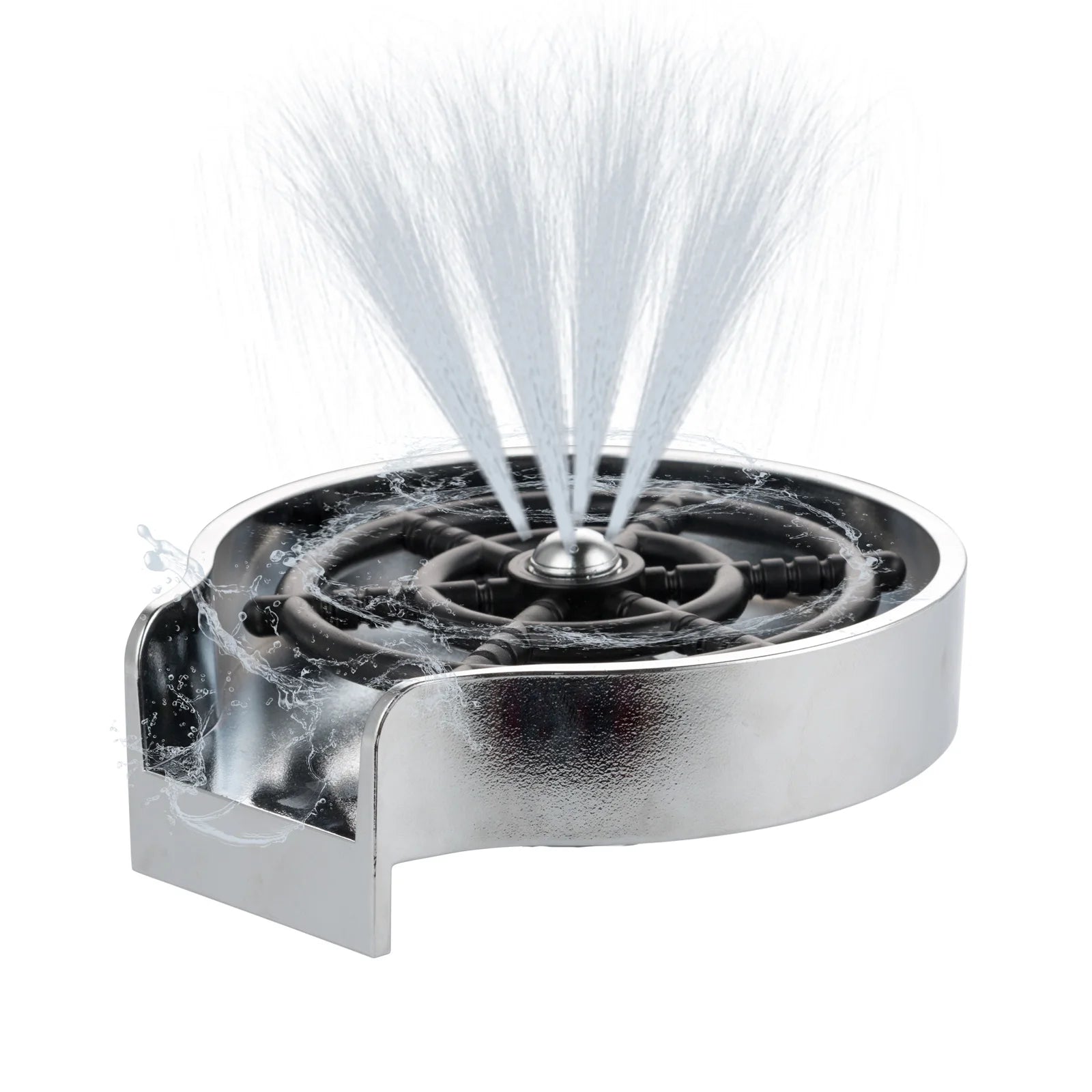 Factory Made 304 Stainless Steel Kitchen 360 Degree Rotating Machine Automatic Faucet Glass Bottle Washer