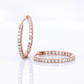 Starsgem Fashion Lab Diamond Earring 18K Gold Circle Hoop Earrings for Women Vintage Full Diamond Jewelry Gift Earrings