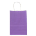 Hot Sales Eco-Friendly Classic Custom Logo Printed Twist Kraft Paper Shopping and Gift Bag with Patch Handle for Food Take Away