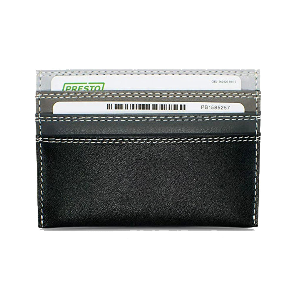 Handmade Custom Logo Gradient Color Luxury Minimalist RFID Slim Cardholder Genuine Leather Credit Card Holder Gift Card Sleeves