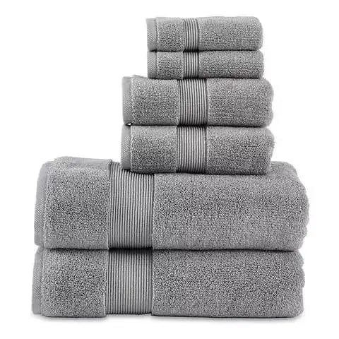Luxury Spa Cotton Terry Bath Towels Custom Embroidered Logo Hotel Towel Set