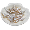 New Style White Chicken Feet Pearl Pendent 3mm-10mm Freshwater Baroque Cross Pearls DIY Jewelry with Metal Edging Loose Pearls