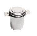 Customized Logo Metal Stainless Steel 304 Double Handle Tea Infuser Fine Mesh Loose Leaf Strainer Lid Spoon Set