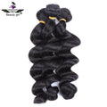 Ready to Ship Factory Wholesale Cheap Virgin Brazilian Loose Wave Human Hair Bundles Natural Hair Color Weave 1b