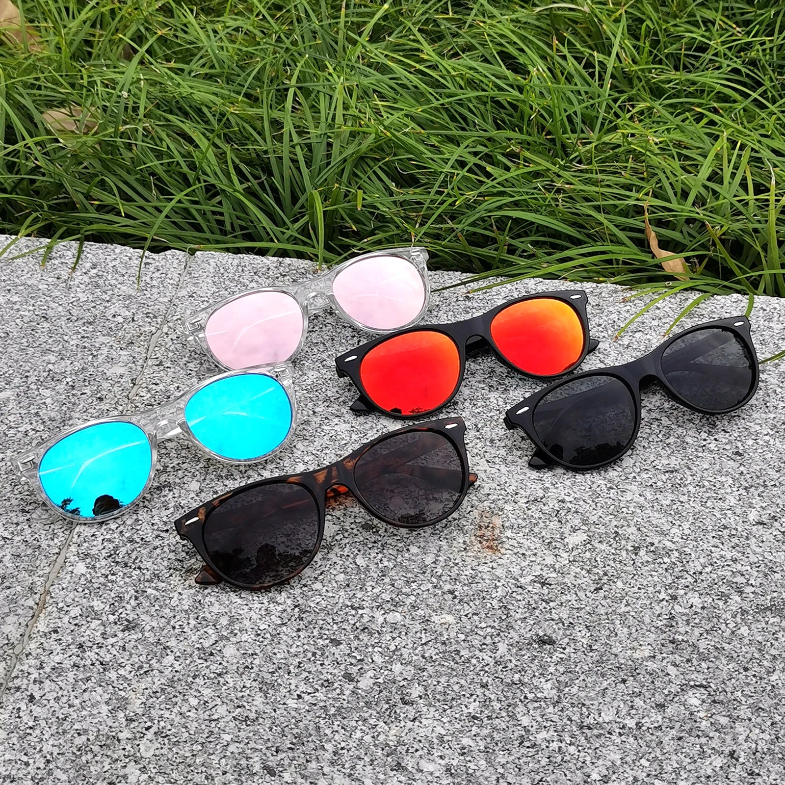 2025 CONCHEN Vintage PC Sunglasses Handmade Sun Glasses Unisex Good Factory Outdoor SunGlasses for Men